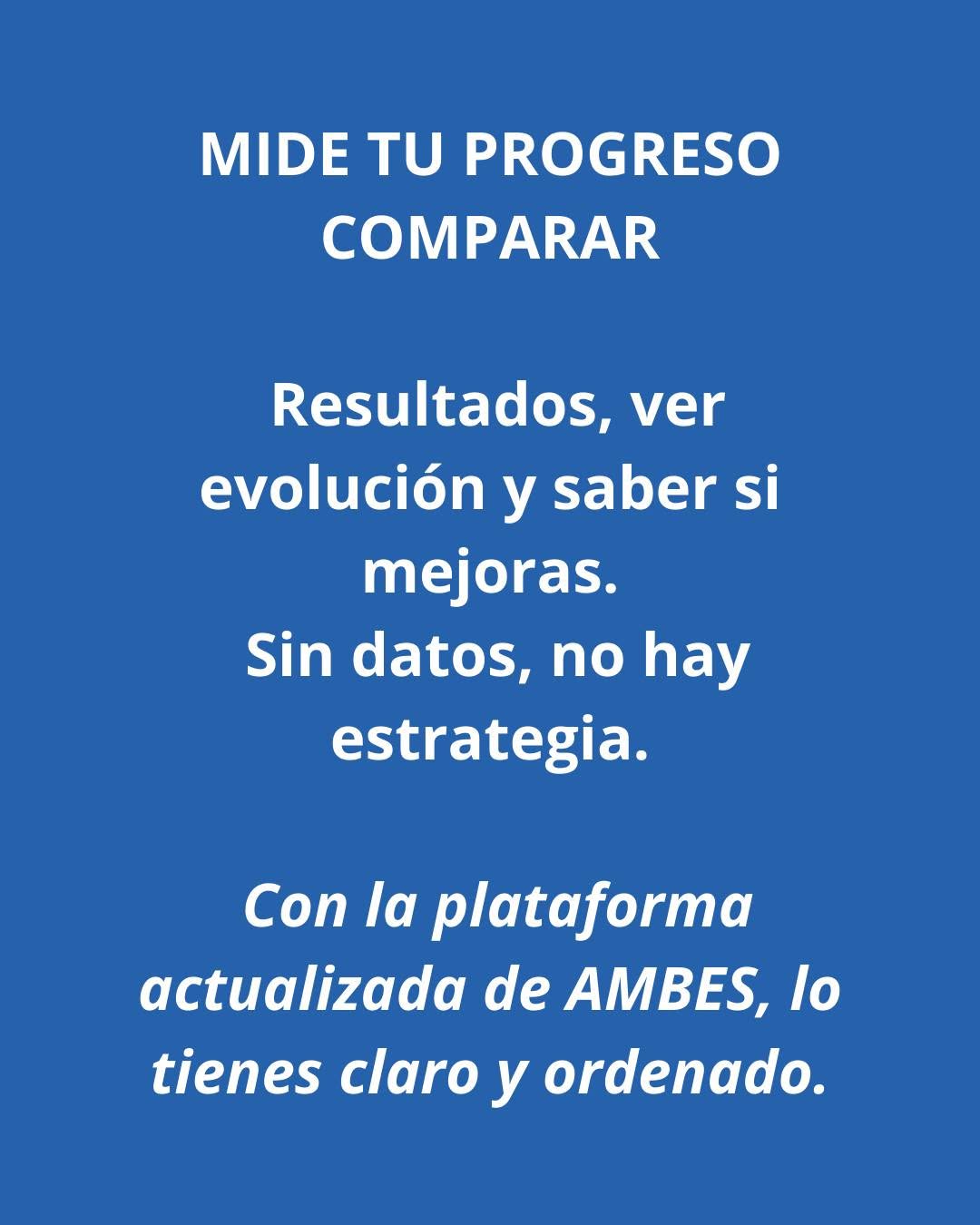 Imagen de Instagram sobre medir progreso con estadísticas en la preparación